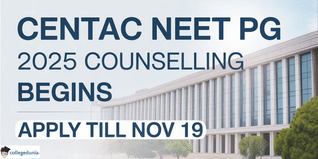CENTAC Begins NEET PG Counselling 2025 @centacpuducherry.in; Applications Open Till November 19